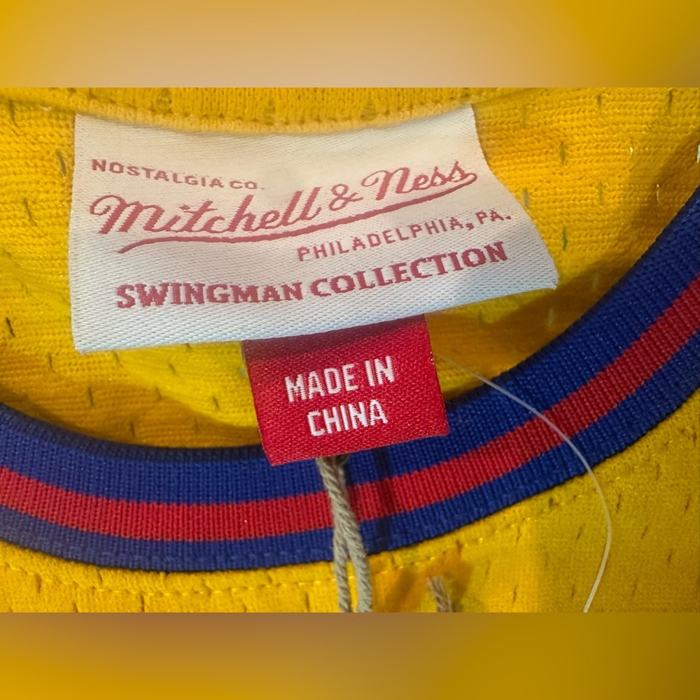 MITCHELL & NESS WILT CHAMBERLAIN L GOLDEN STATE WARRIORS $135 NWT SWINGMAN HWC - Picture 5 of 8